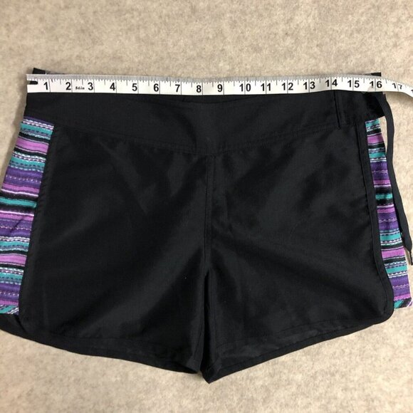 Athleta Boardshorts Swim Striped Stretchy Beach Walking Pocket Size 6 Athletic - Picture 4 of 12